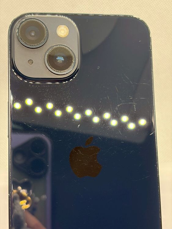 ���Хåƥ꡼86% SIM�ե꡼ iPhone14 128GB �ߥåɥʥ���