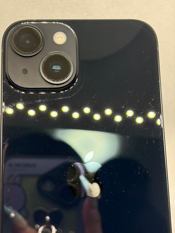 ���Хåƥ꡼87% SIM�ե꡼ iPhone14 128GB �ߥåɥʥ���