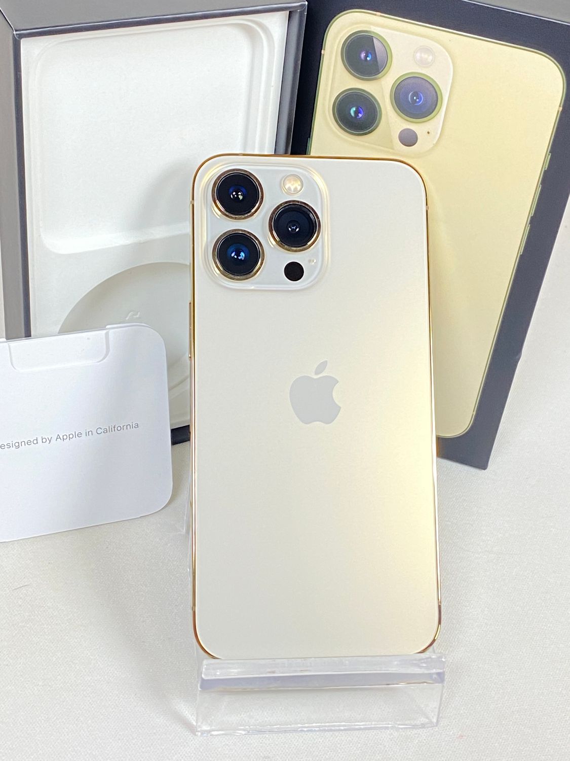 iPhone - iPhone13pro 128GB ゴールド SIMロック解除 美品 送料込 ムスビー｜○ハピネスネット SIMフリー iPhone13Pro 128GB