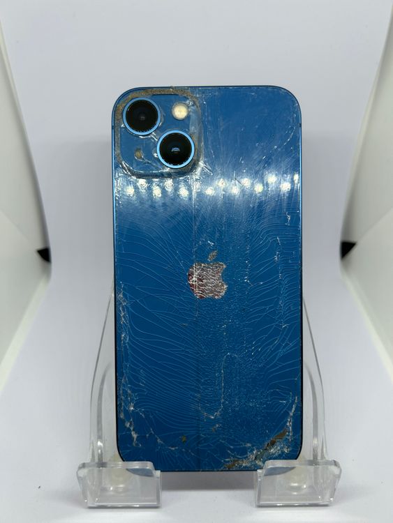 ��SIM�ե꡼ iPhone13  128GB �֥롼 �Хåƥ꡼80%