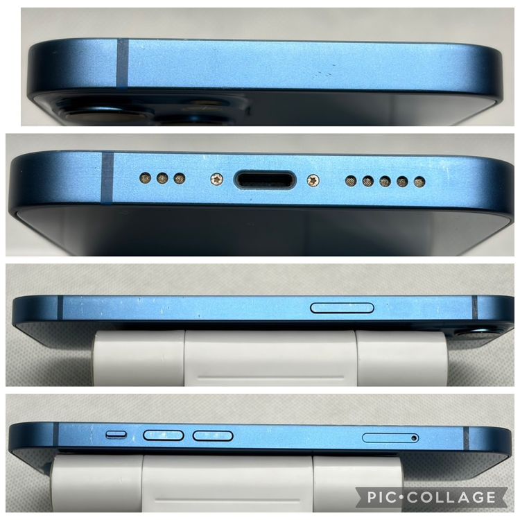 ���Хåƥ꡼90% SIM�ե꡼ iPhone13 128GB �֥롼