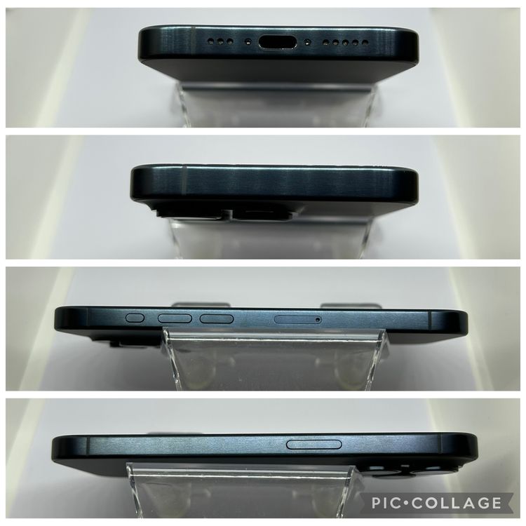 ��SIM�ե꡼ iPhone15Pro  128GB �֥롼�����˥��� �Хåƥ꡼89%