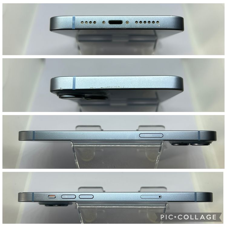 ��SIM�ե꡼ iPhone14Plus  128GB �֥롼 �Хåƥ꡼73%