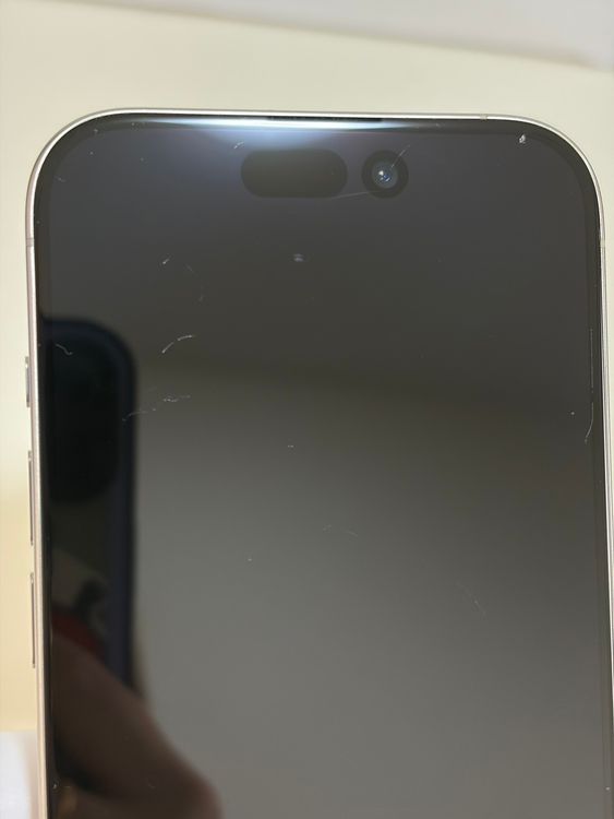 ���Хåƥ꡼85% SIM�ե꡼ iPhone15Pro 256GB �ۥ磻�ȥ����˥���