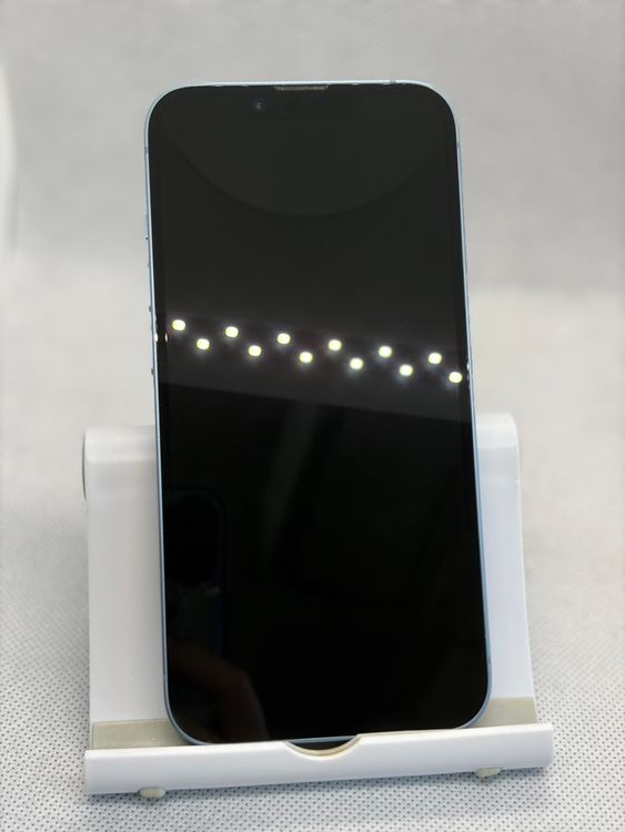 ���Хåƥ꡼87% SIM�ե꡼ iPhone14 128GB �֥롼