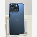 ���Хåƥ꡼85% SIM�ե꡼ iPhone15Pro 128GB �֥롼�����˥���