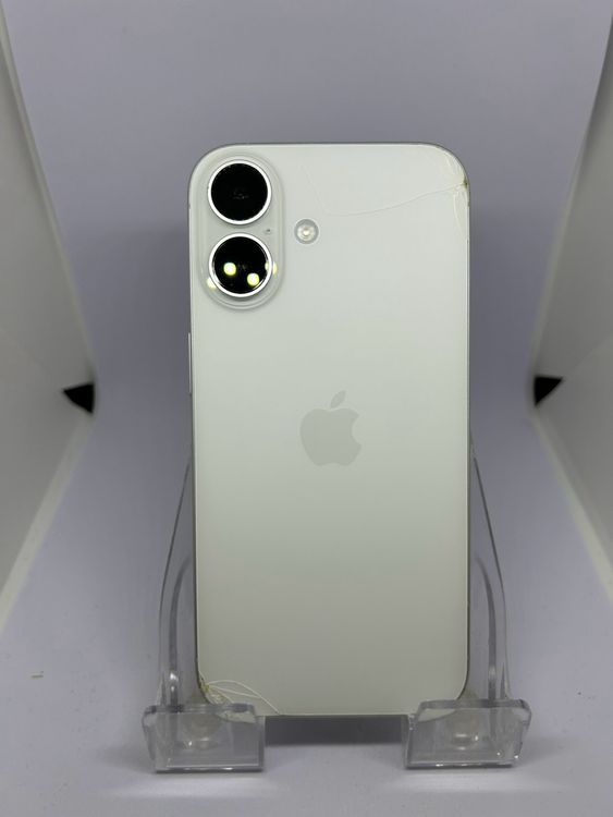 ��SIM�ե꡼ iPhone16  128GB �ۥ磻�� �Хåƥ꡼89%