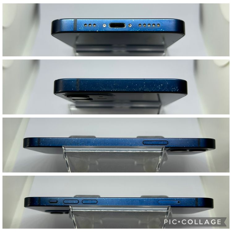 ��SIM�ե꡼ iPhone12  128GB �֥롼 �Хåƥ꡼74%