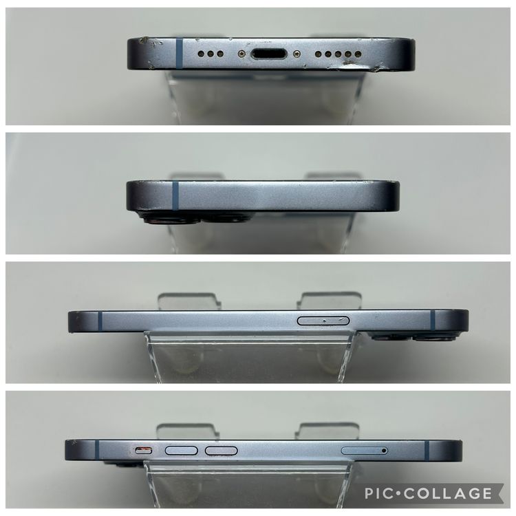 SIM�ե꡼ iPhone14  128GB �֥롼 �Хåƥ꡼71%