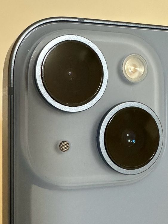 ���Хåƥ꡼87% SIM�ե꡼ iPhone14 128GB �֥롼