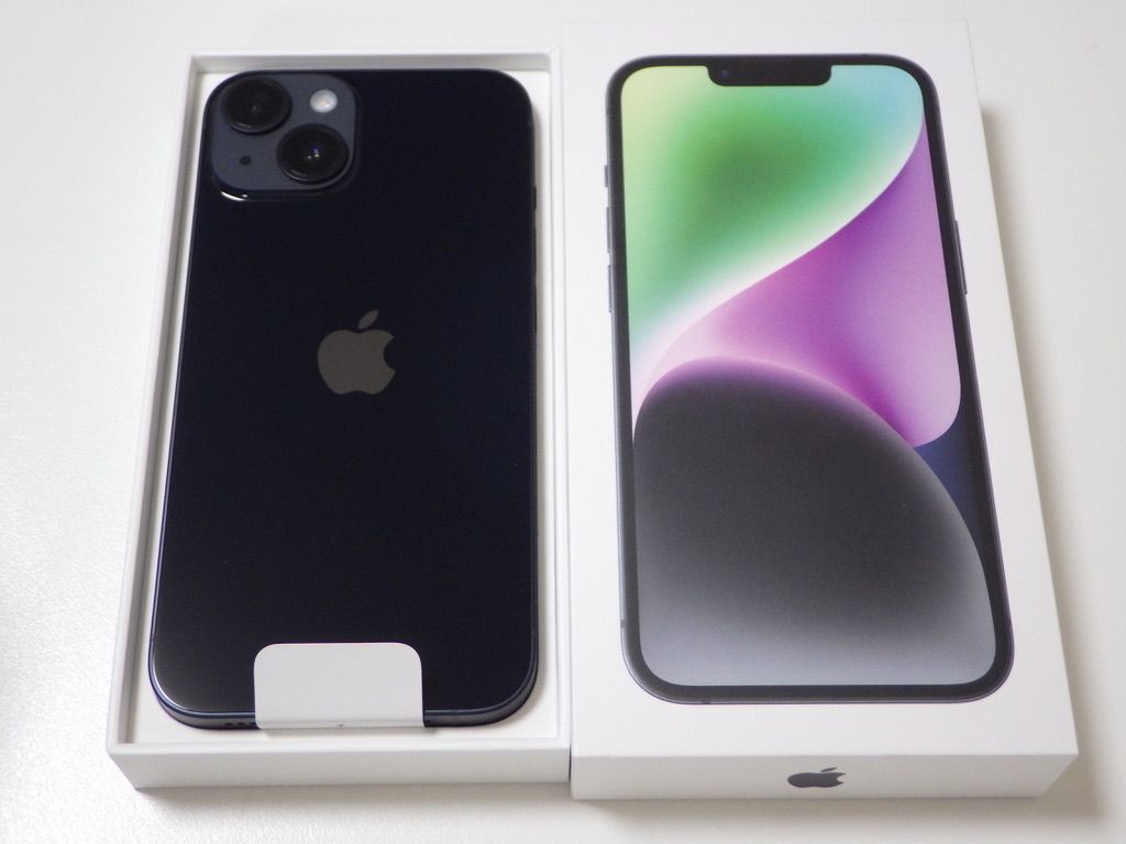 未使用 iPhone 14 ミッドナイト128GB SIMフリー ムスビー|未使用 Appleストア購入 SIMフリー iPhone14 128GB