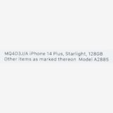 ����꡼��Х��������̤���� iPhone 14 Plus �������饤�� 128GB SIM�ե꡼��