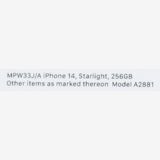 ����꡼��Х��������̤���� iPhone 14 �������饤�� 256GB SIM�ե꡼��