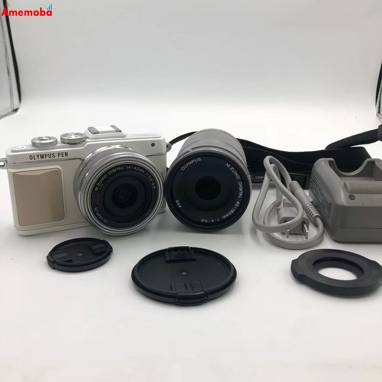 OLYMPUS PEN Lite E-PL7 EZ���֥륺���७�å� �ۥ磻�� V205072WE0