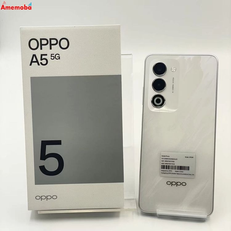 OPPO A5 5G 128GB �ۥ磻�� OPG06 UQmobile��SIM�ե꡼ ������