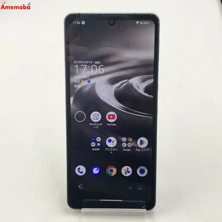 ��®ȯ��AQUOS sense6s 4GB/64GB �֥�å� SHG07 AU��SIM�ե꡼