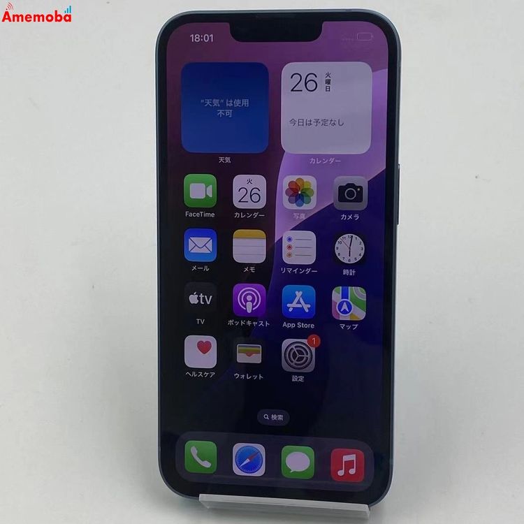 ®ȯiPhone14 128GB ֥롼 NPVJ3J/A AUSIMե꡼ ̤
