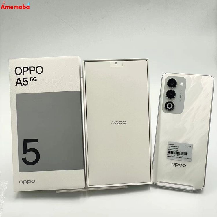 OPPO A5 5G 128GB �ۥ磻�� OPG06 UQmobile��SIM�ե꡼ ������