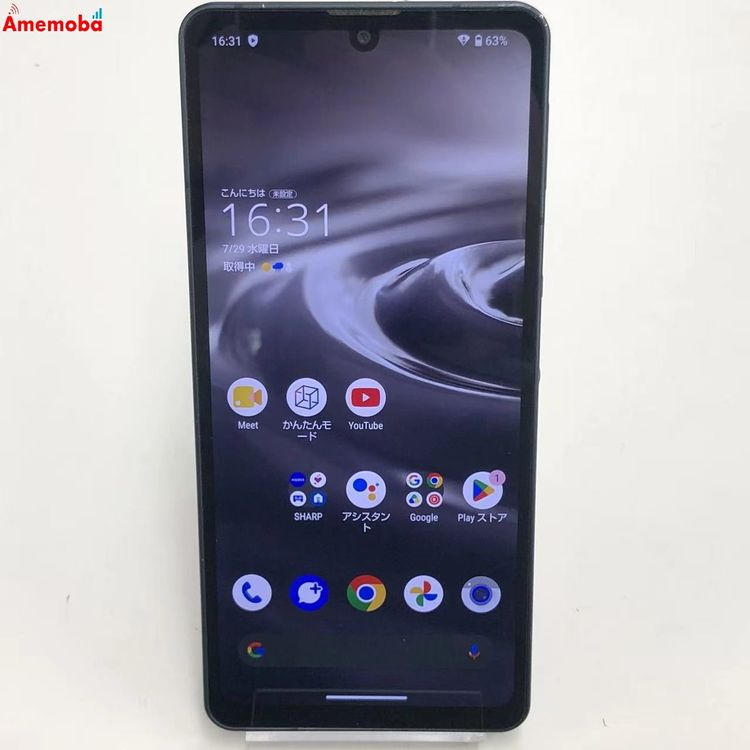 AQUOS sense6s 4GB/64GB �֥�å� SHG07 AU��SIM�ե꡼ ��������