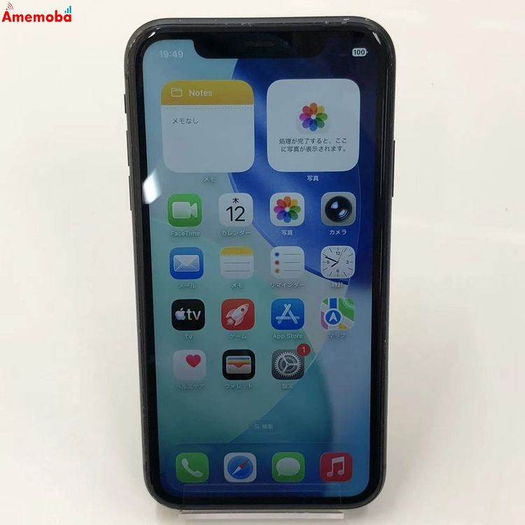 ��®ȯ��iPhone11 64GB �֥�å� MWLT2J/A AU��SIM�ե꡼