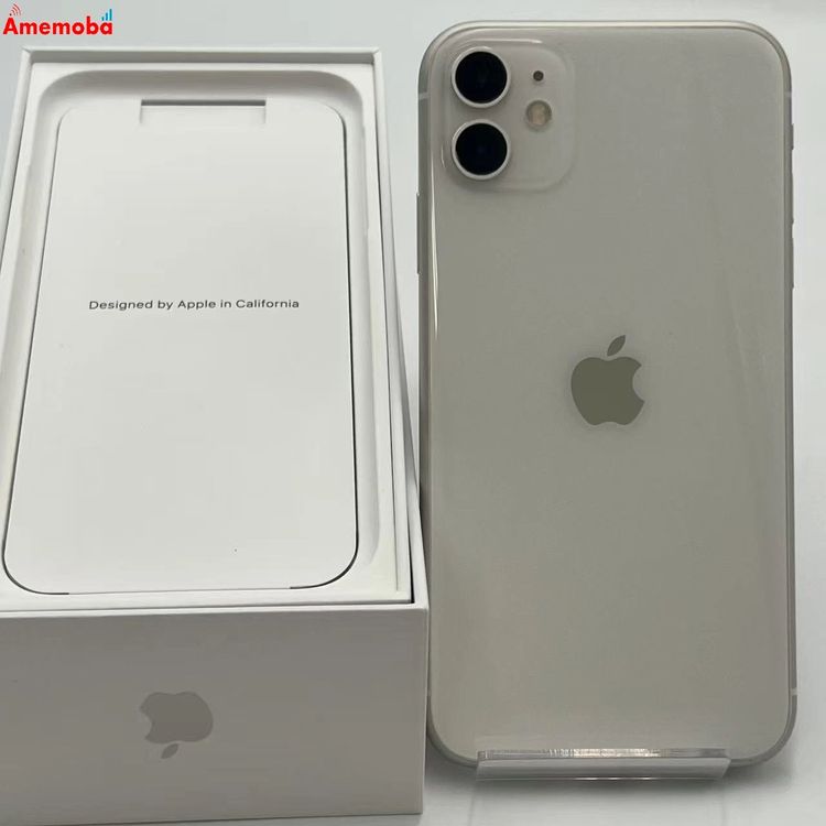 ��®ȯ��iPhone11 256GB �ۥ磻�� MWM82J/A AU��SIM�ե꡼ ��������