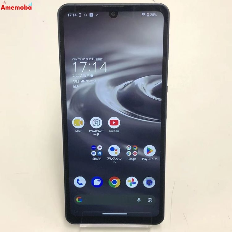 ��®ȯ��AQUOS sense6s 4GB/64GB �֥�å� SHG07 AU��SIM�ե꡼ ����