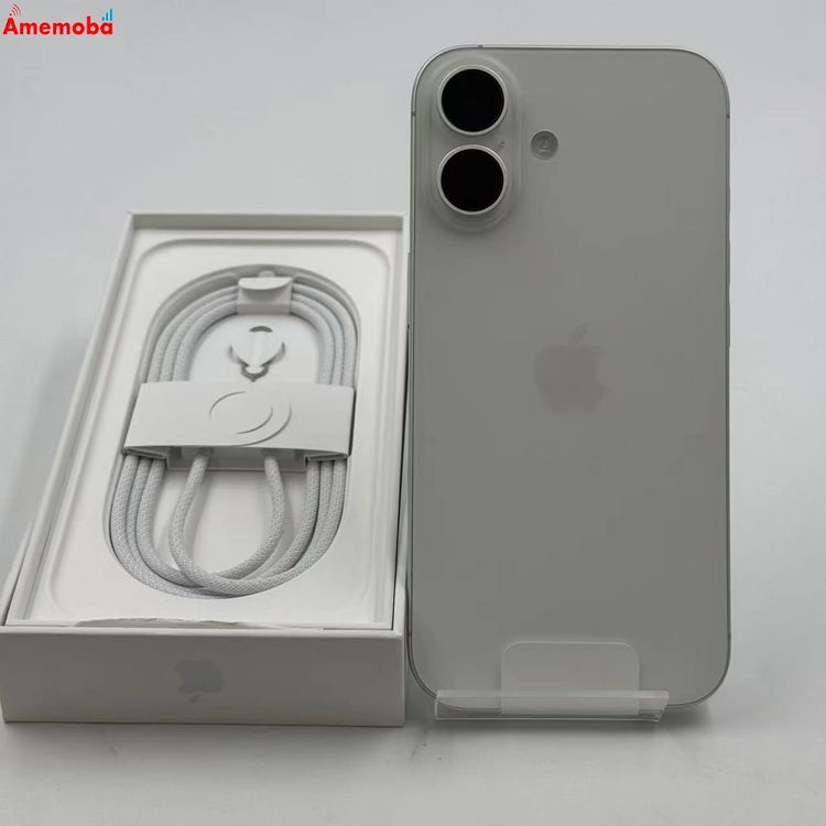 ��®ȯ��iPhone16 128GB �ۥ磻�� MYDR3J/A AU��SIM�ե꡼ ����̤����