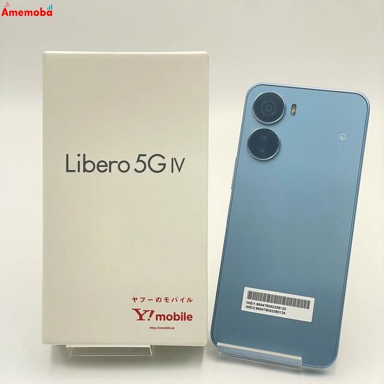 Libero 5G IV 128GB ֥롼 A302ZT Y!mobileSIMե꡼ ̤