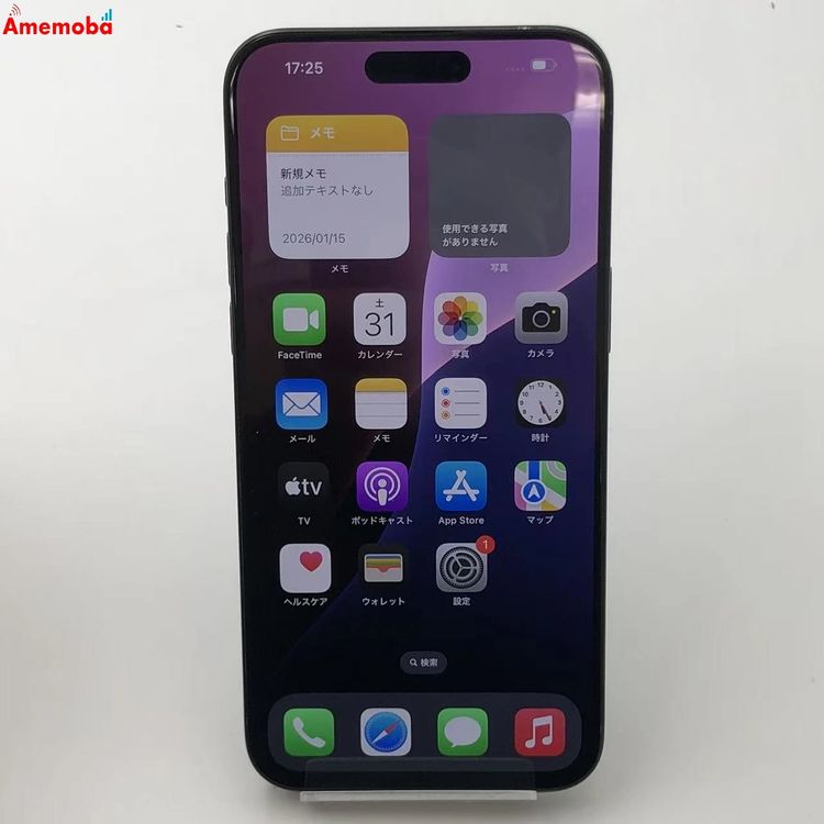 iPhone15 Pro Max 256GB �֥�å������˥��� MU6P3J/A AU��SIM�ե�