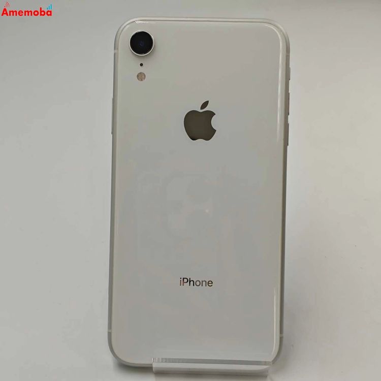 ��®ȯ��iPhoneXR 128GB �ۥ磻�� MT0J2J/A AU��SIM�ե꡼ ��������