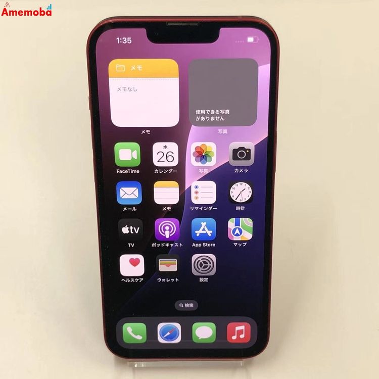 ��®ȯ��iPhone13 128GB Product Red MLNF3J/A AU��SIM�ե꡼
