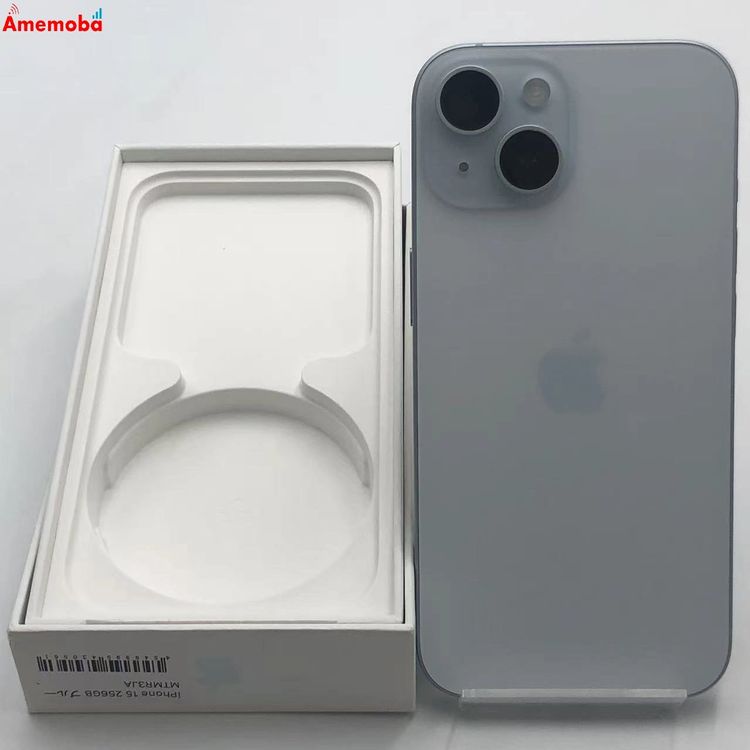 ��®ȯ��iPhone15 256GB �֥롼 MTMR3J/A AU��SIM�ե꡼ ����