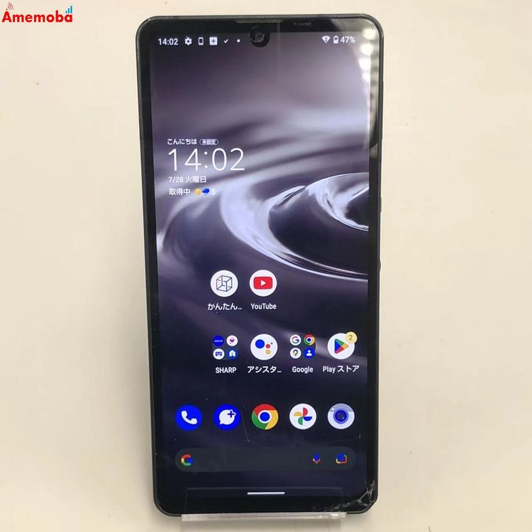 AQUOS sense6s 4GB/64GB �֥�å� SHG07 AU��SIM�ե꡼ �������