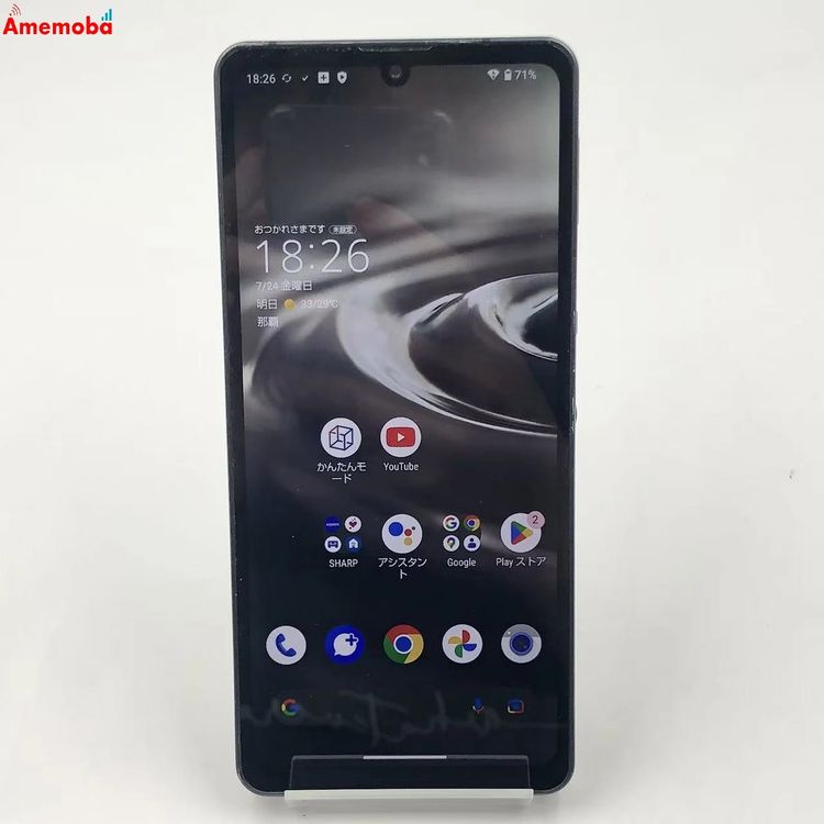 ��®ȯ��AQUOS sense6s 4GB/64GB �֥�å� SHG07 AU��SIM�ե꡼