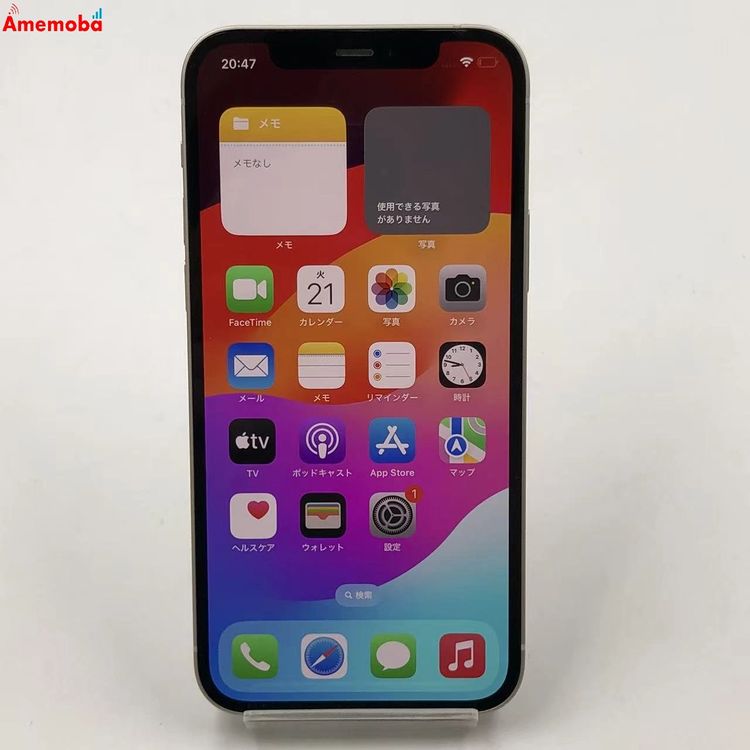 ��®ȯ��iPhone12 64GB �ۥ磻�� MGHP3J/A docomo��SIM�ե꡼ ������