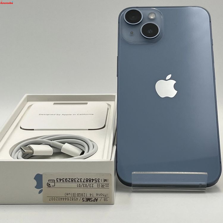 ®ȯiPhone14 128GB ֥롼 MPVJ3J/A SoftBankSIMե꡼ 