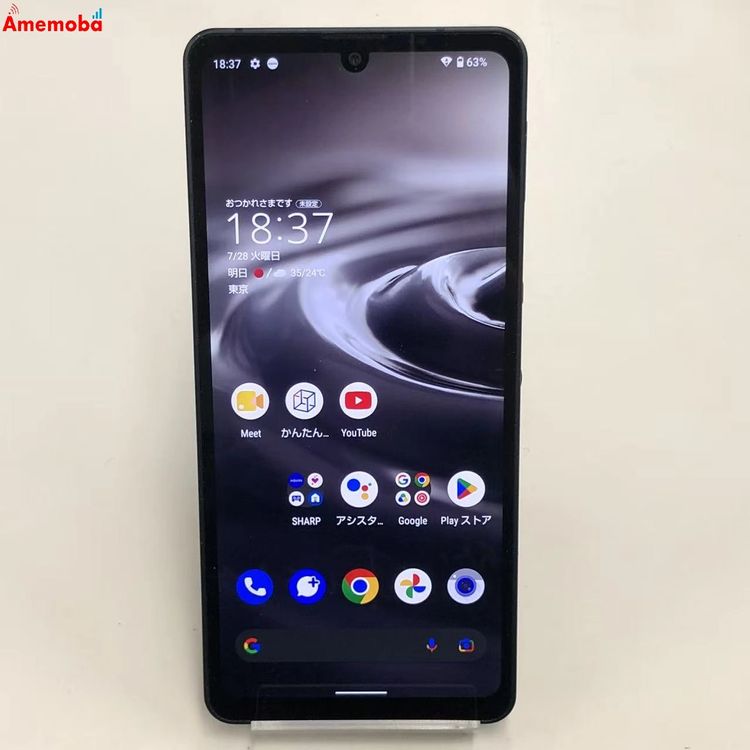 AQUOS sense6s 4GB/64GB �֥�å� SHG07 AU��SIM�ե꡼ �������
