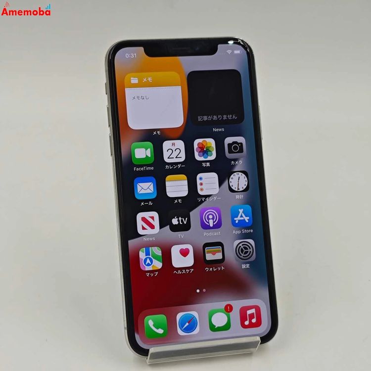 ��®ȯ��iPhoneX 64GB ����С� MQAY2J/A AU��SIM�ե꡼ �������