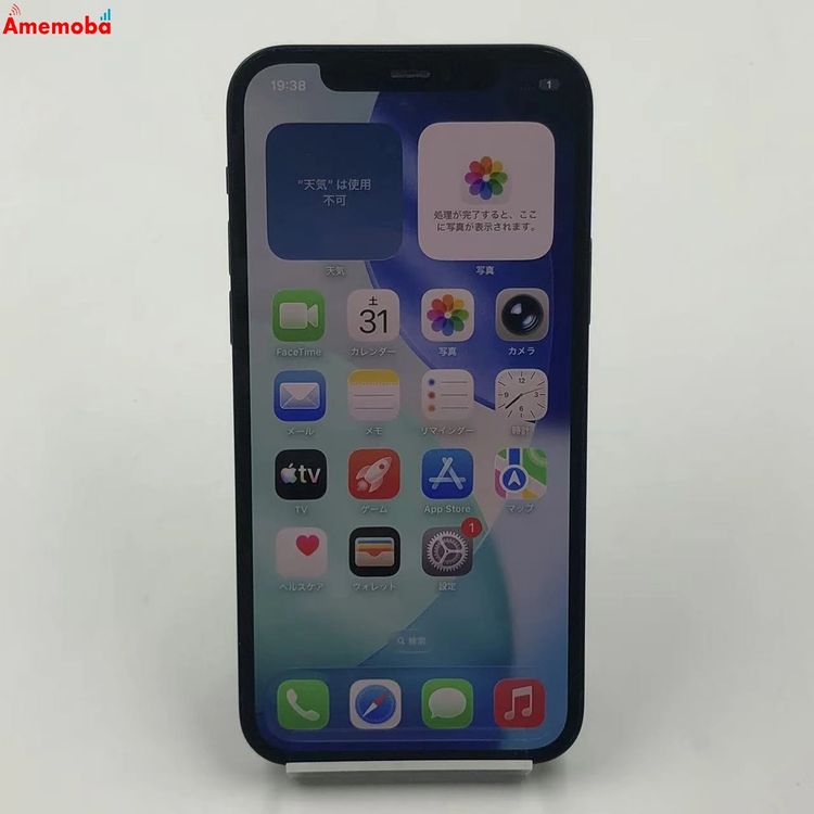 ��®ȯ��iPhone12 64GB �֥�å� MGHN3J/A AU��SIM�ե꡼ ��������