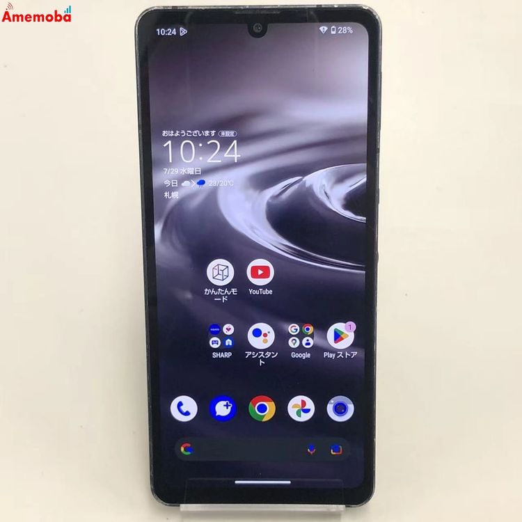 AQUOS sense6s 4GB/64GB �֥�å� SHG07 AU��SIM�ե꡼ �������