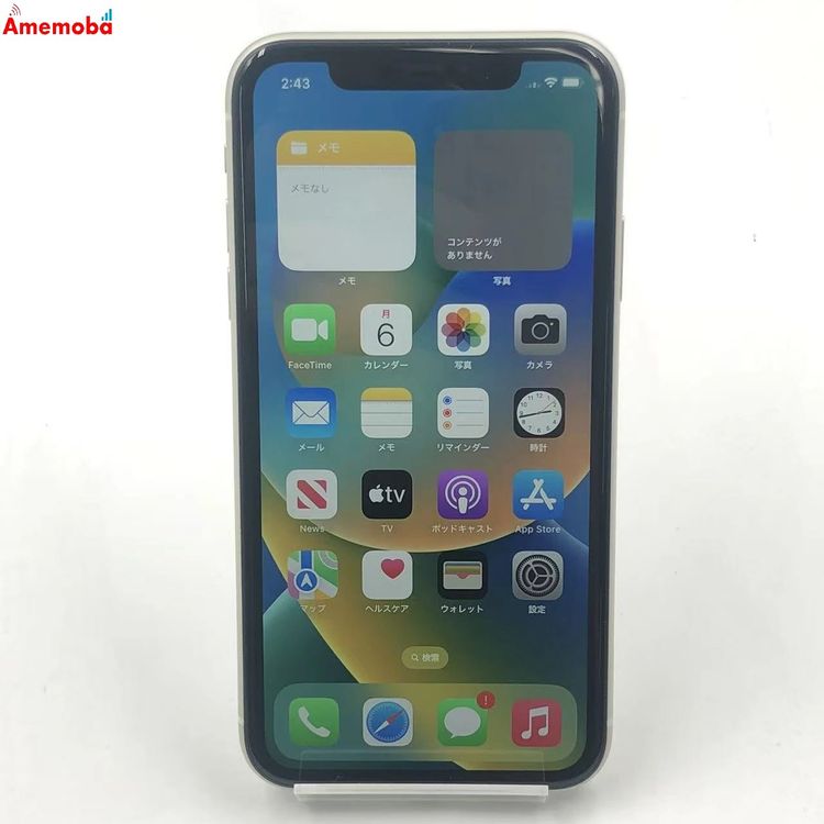 ��®ȯ��iPhone11 64GB �ۥ磻�� MWLU2J/A AU��SIM�ե꡼ ������