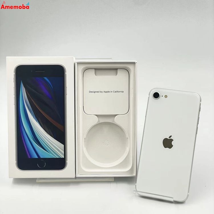 ��®ȯ��iPhoneSE ��2���� 128GB �ۥ磻�� MHGU3J/A AU��SIM�ե꡼