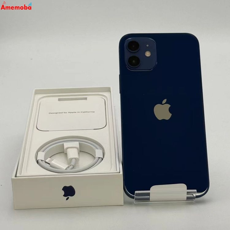 ��®ȯ��iPhone12 128GB �֥롼 MGHX3J/A AU��SIM�ե꡼ ����̤����