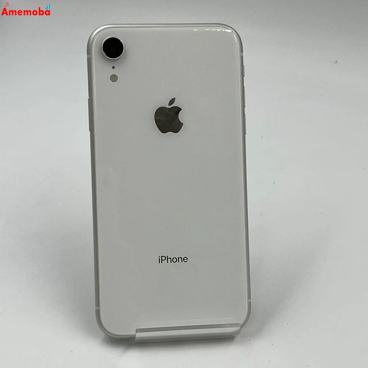 ��®ȯ��iPhoneXR 64GB �ۥ磻�� MT032J/A AU��SIM�ե꡼ �������