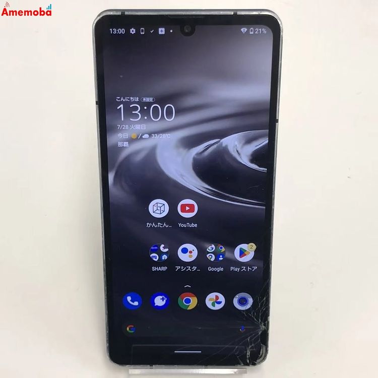 AQUOS sense6s 4GB/64GB �֥�å� SHG07 AU��SIM�ե꡼ �������