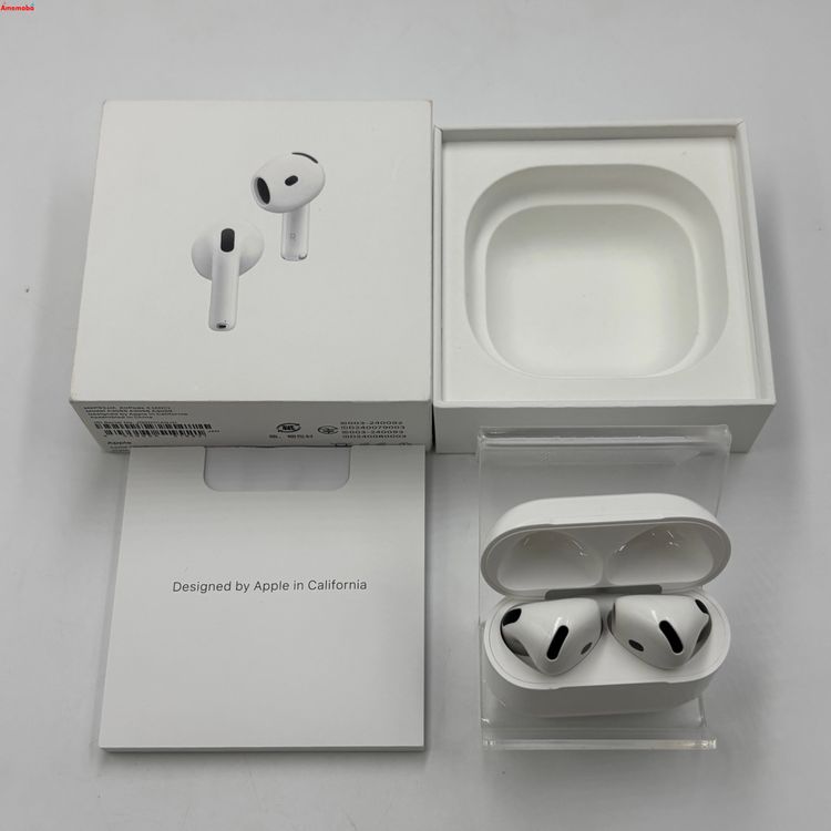��®ȯ��AirPods ��4���� �����ƥ��֥Υ�������󥻥����� �ۥ磻�� MXP93J/A