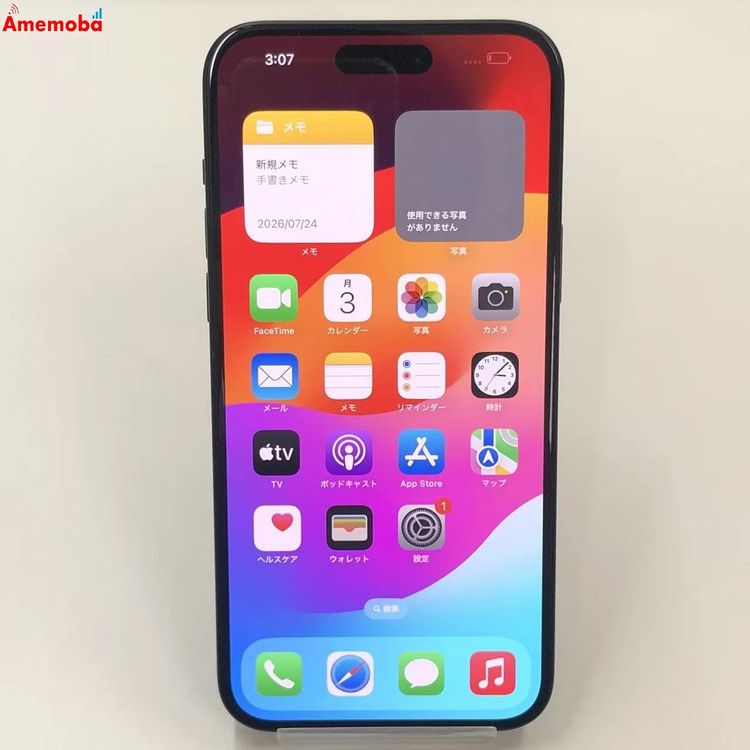 ��®ȯ��iPhone15 Plus 128GB �֥�å� 3M457J/A AU��SIM�ե꡼