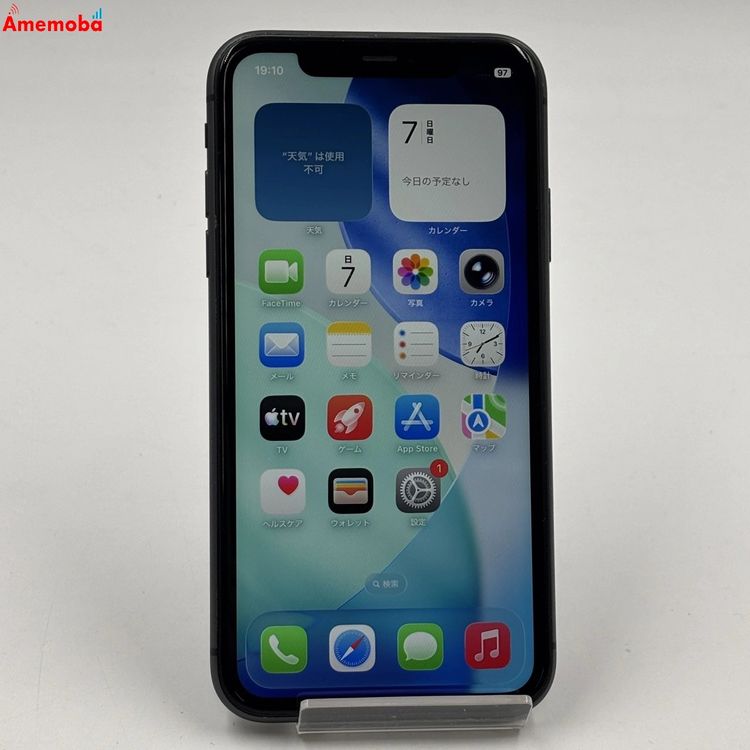 ��®ȯ��iPhone11 64GB �֥�å� MWLT2J/A AU��SIM�ե꡼ ��������