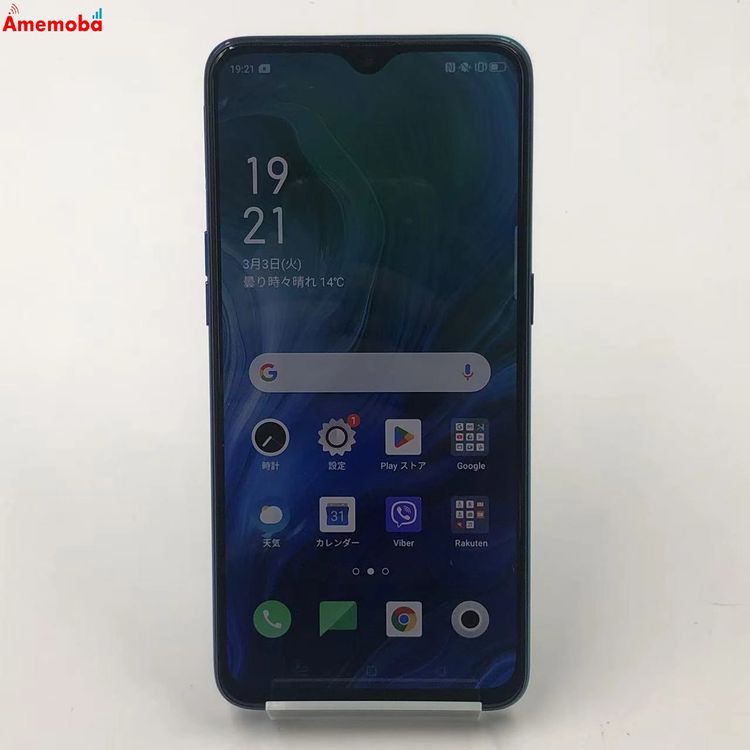 ��®ȯ��OPPO Reno A 128GB �֥롼 CPH1983 ��ŷ��Х�����SIM�ե꡼