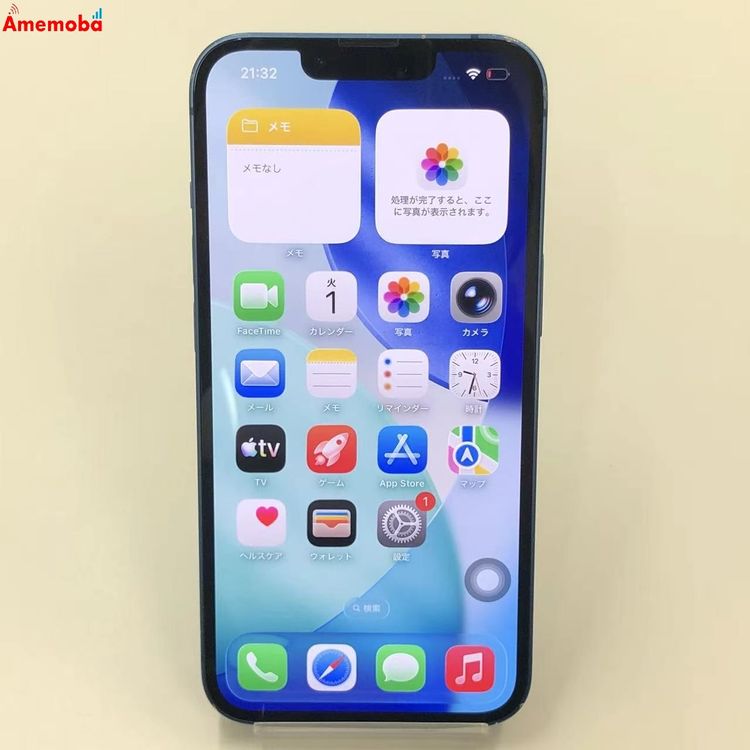 ��®ȯ��iPhone13 128GB �֥롼 MLNG3J/A ��ŷ��Х�����SIM�ե꡼